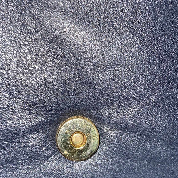 JANE SHILTON Gorgeous Genuine Leather (Navy) Used,Looks Unused! ~6463-ACC-001 - Picture 10 of 10